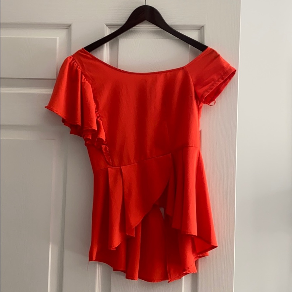 Brand new with tags bright orange beautiful top